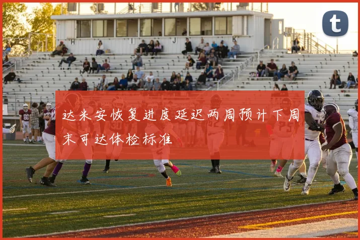 达米安恢复进度延迟两周预计下周末可达体检标准