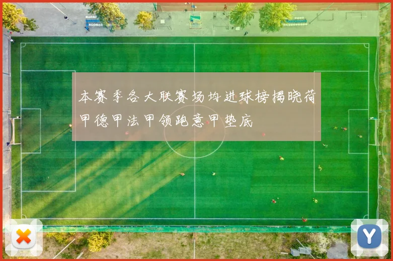本赛季各大联赛场均进球榜揭晓荷甲德甲法甲领跑意甲垫底
